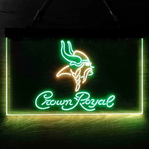 Minnesota Vikings Crown Royal Neon-Like LED Sign
