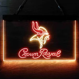 Minnesota Vikings Crown Royal Neon-Like LED Sign