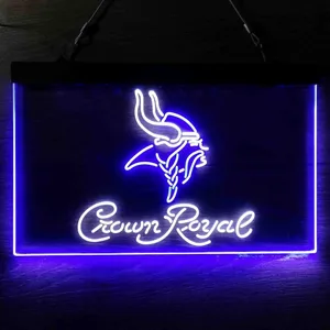 Minnesota Vikings Crown Royal Neon-Like LED Sign