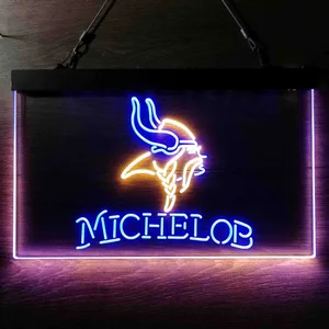 Minnesota Vikings Michelob Neon-Like LED Sign