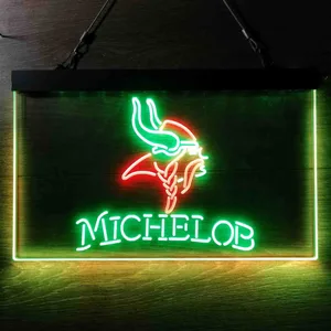 Minnesota Vikings Michelob Neon-Like LED Sign