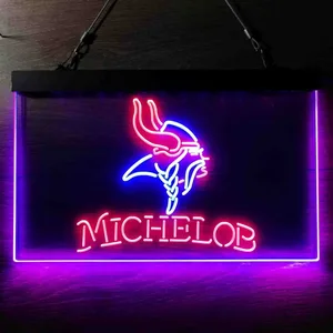 Minnesota Vikings Michelob Neon-Like LED Sign