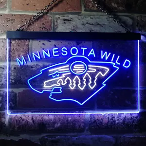 Minnesota Wild Logo 1 Neon-Like LED Sign - Legacy Edition
