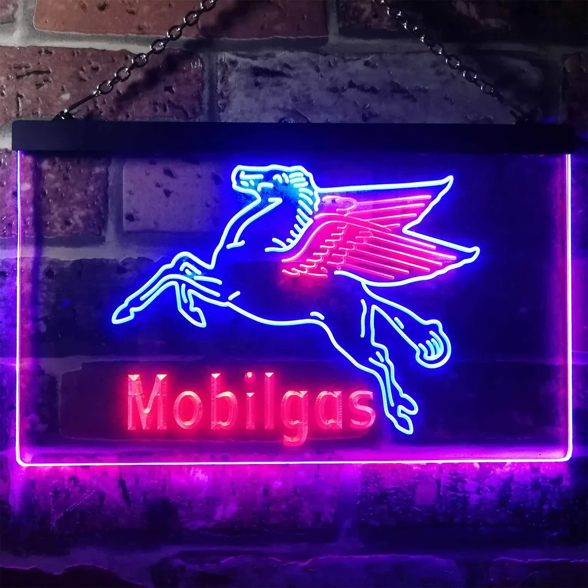 Mobilgas Neon-Like LED Sign