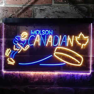 Molson Canadian - Hockey Neon-Like LED Sign
