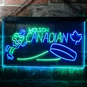 Molson Canadian - Hockey Neon-Like LED Sign