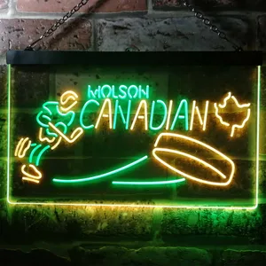 Molson Canadian - Hockey Neon-Like LED Sign