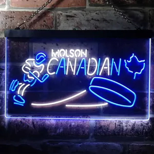 Molson Canadian - Hockey Neon-Like LED Sign