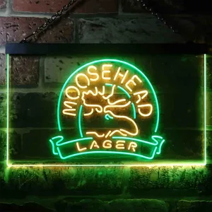 Moosehead Lager Moose Head 2 Neon-Like LED Sign