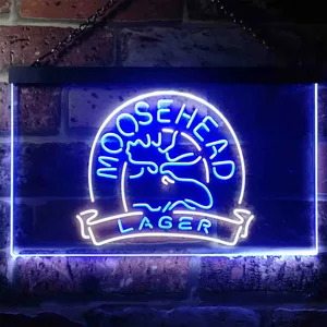 Moosehead Lager Moose Head 2 Neon-Like LED Sign