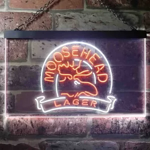 Moosehead Lager Moose Head 2 Neon-Like LED Sign