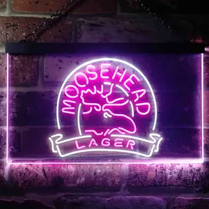 Moosehead Lager Moose Head 2 Neon-Like LED Sign