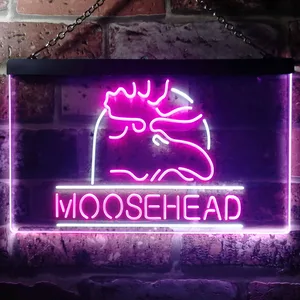 Moosehead Lager Moose Head Neon-Like LED Sign
