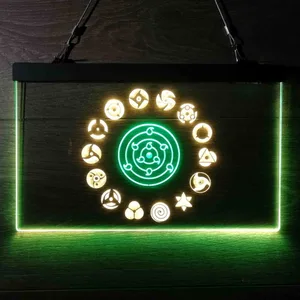 Naruto Akatsuki Sasuke Kakashi Sharingan Neon-Like LED Sign
