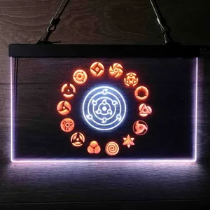 Naruto Akatsuki Sasuke Kakashi Sharingan Neon-Like LED Sign