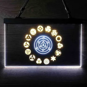 Naruto Akatsuki Sasuke Kakashi Sharingan Neon-Like LED Sign