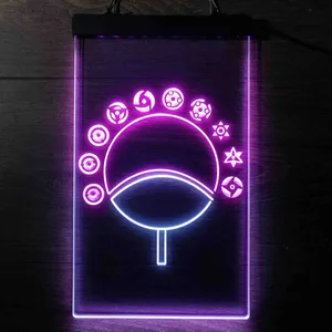 Naruto Sharingan Circular Fan Neon-Like LED Sign