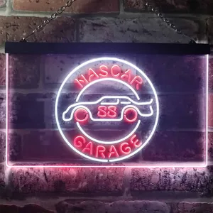 Nascar 88 Garage Dale Jr Neon-Like LED Sign