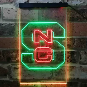 NC State Wolfpack Logo Neon-Like LED Sign