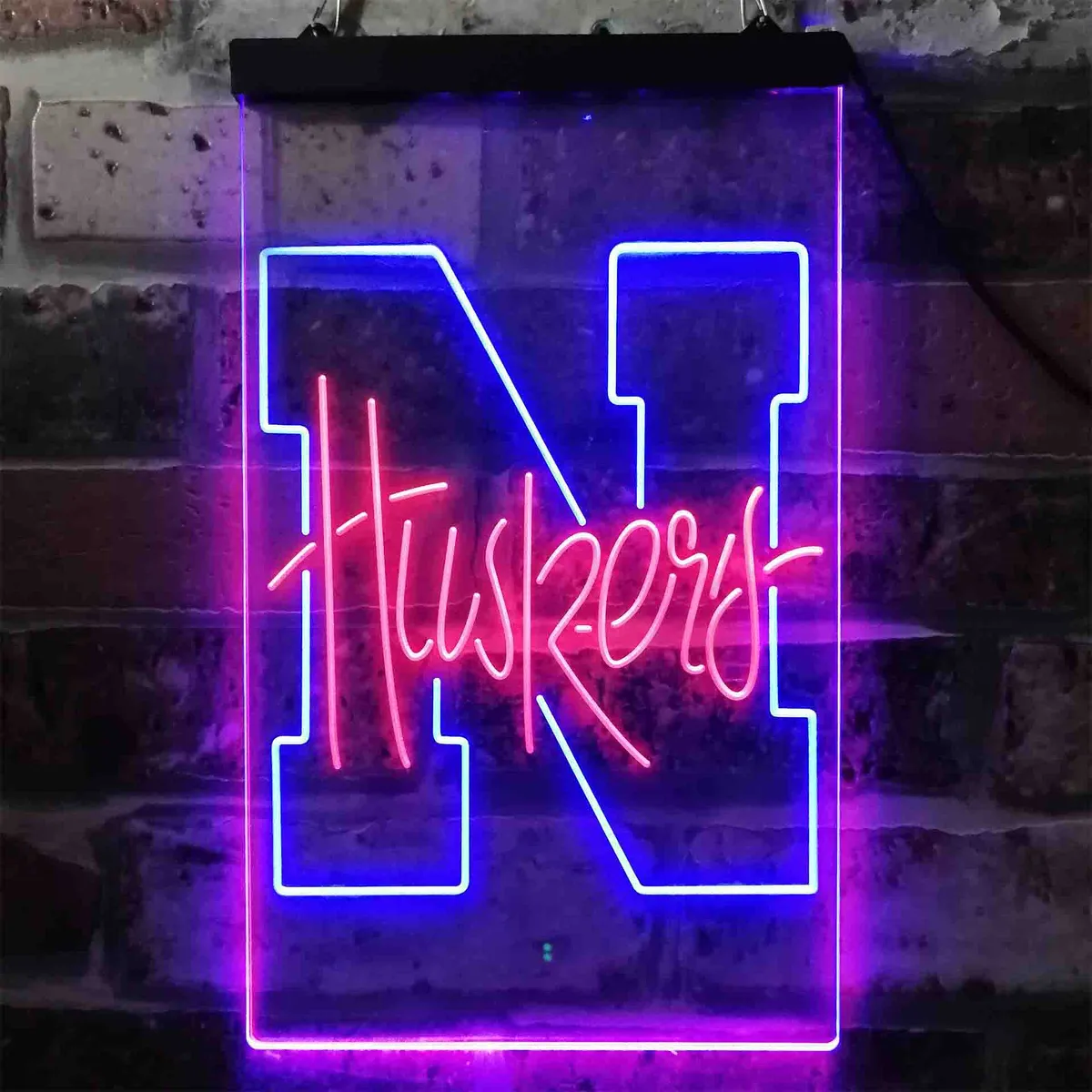 Nebraska Cornhuskers Logo Neon-Like LED Sign