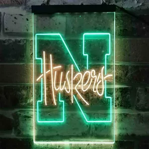 Nebraska Cornhuskers Logo Neon-Like LED Sign
