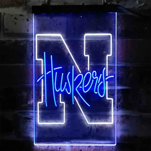 Nebraska Cornhuskers Logo Neon-Like LED Sign