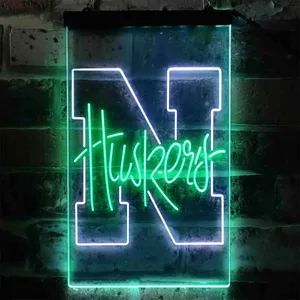 Nebraska Cornhuskers Logo Neon-Like LED Sign