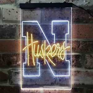 Nebraska Cornhuskers Logo Neon-Like LED Sign