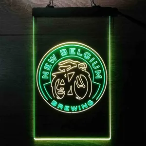 New Belgium Brewing Fat Tire Logo Neon-Like LED Sign