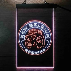 New Belgium Brewing Fat Tire Logo Neon-Like LED Sign