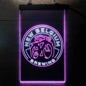 New Belgium Brewing Fat Tire Logo Neon-Like LED Sign