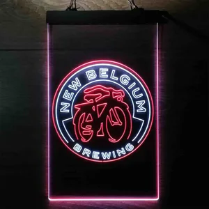 New Belgium Brewing Fat Tire Logo Neon-Like LED Sign