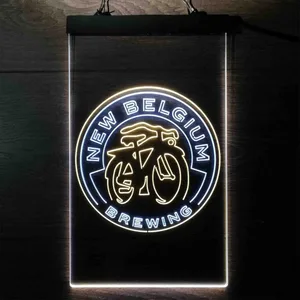 New Belgium Brewing Fat Tire Logo Neon-Like LED Sign