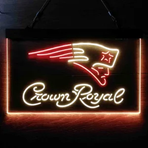 New England Patriots Crown Royal Neon-Like LED Sign