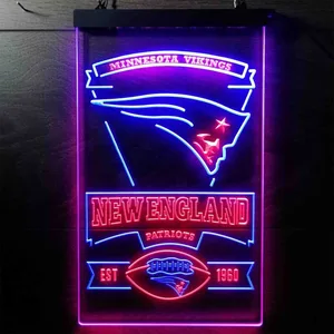 New England Patriots EST 1960 Neon-Like LED Sign