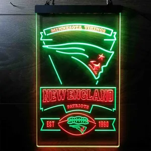 New England Patriots EST 1960 Neon-Like LED Sign