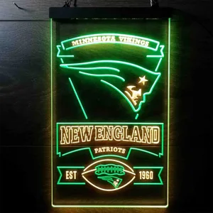 New England Patriots EST 1960 Neon-Like LED Sign