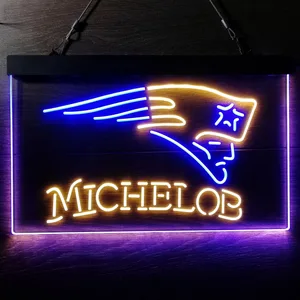 New England Patriots Michelob Neon-Like LED Sign