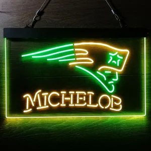 New England Patriots Michelob Neon-Like LED Sign