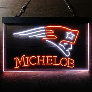 New England Patriots Michelob Neon-Like LED Sign