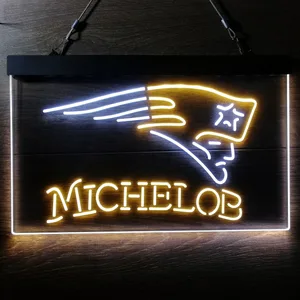 New England Patriots Michelob Neon-Like LED Sign
