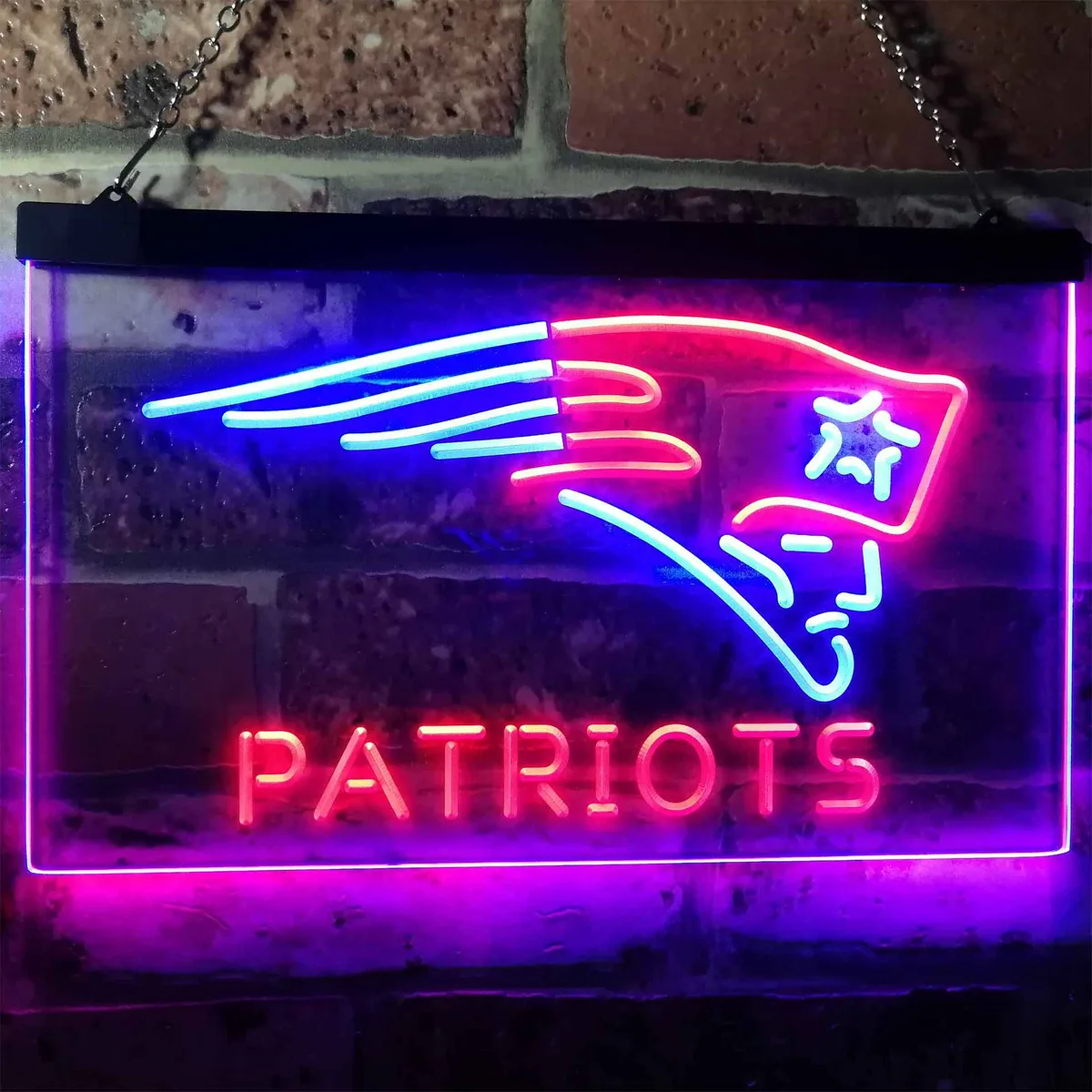 New England Patriots Neon-Like LED Sign