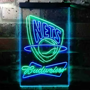 New Jersey Nets Budweiser Neon-Like LED Sign