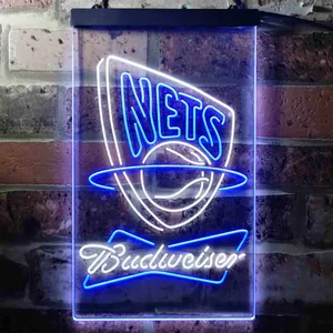New Jersey Nets Budweiser Neon-Like LED Sign