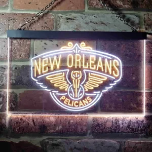 New Orleans Pelicans Logo Neon-Like LED Sign