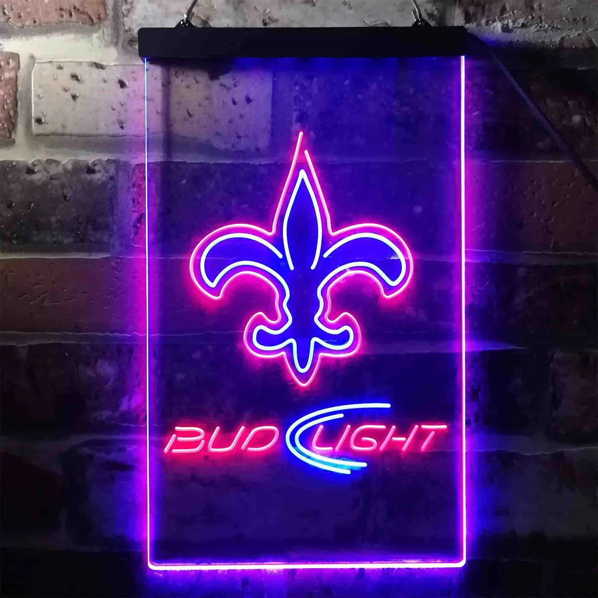 New Orleans Saints Bud Light Neon-Like LED Sign