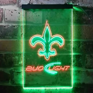 New Orleans Saints Bud Light Neon-Like LED Sign