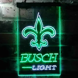New Orleans Saints Busch Light Neon-Like LED Sign