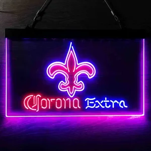 New Orleans Saints Corona Extra Neon-Like LED Sign