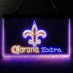 New Orleans Saints Corona Extra Neon-Like LED Sign